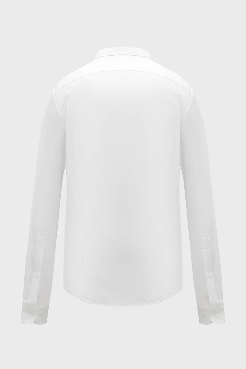 Чоловіча біла сорочка CL-KNITTED SOLID 7