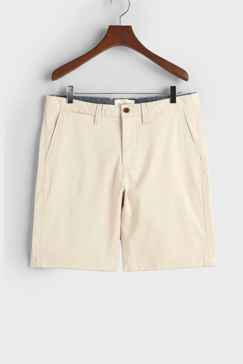 Мужские бежевые шорты SLIM TWILL 8
