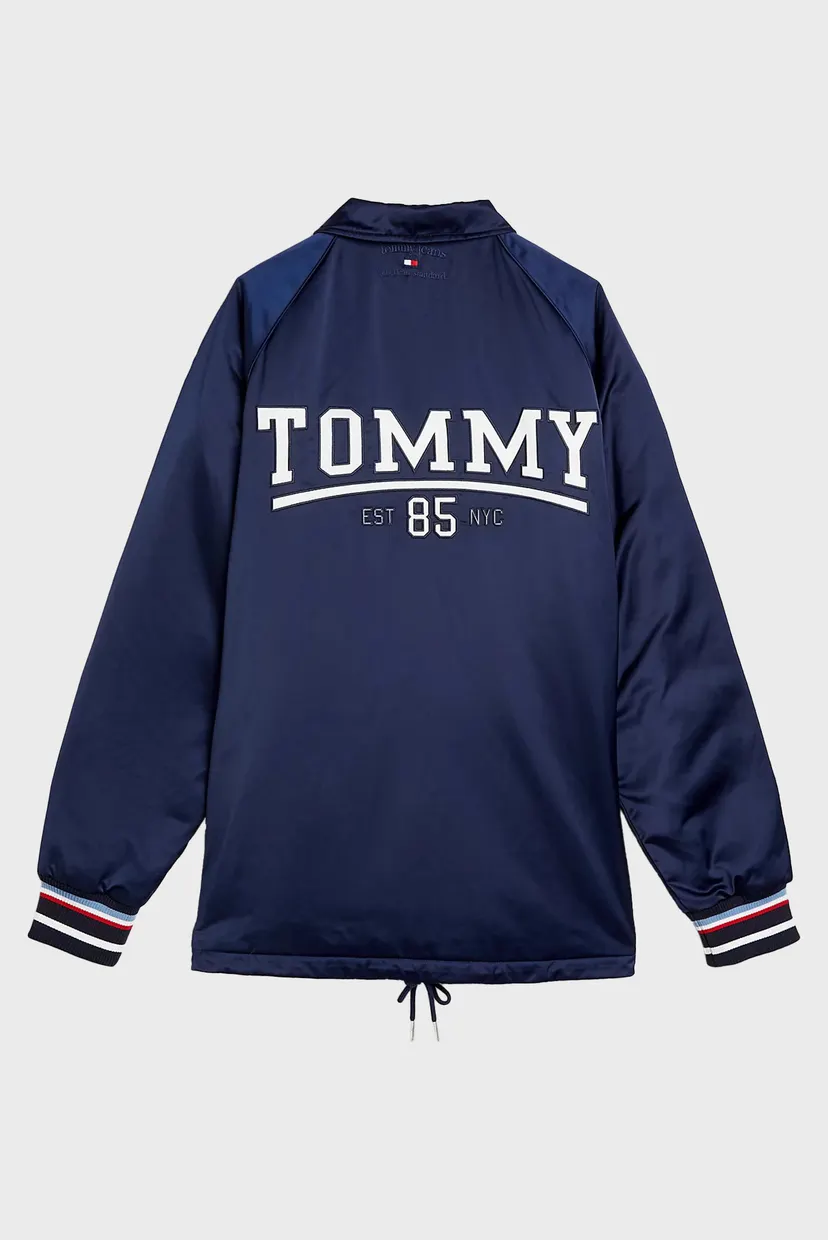 Мужская темно-синяя куртка TJCU LONG VARSITY COACH 8