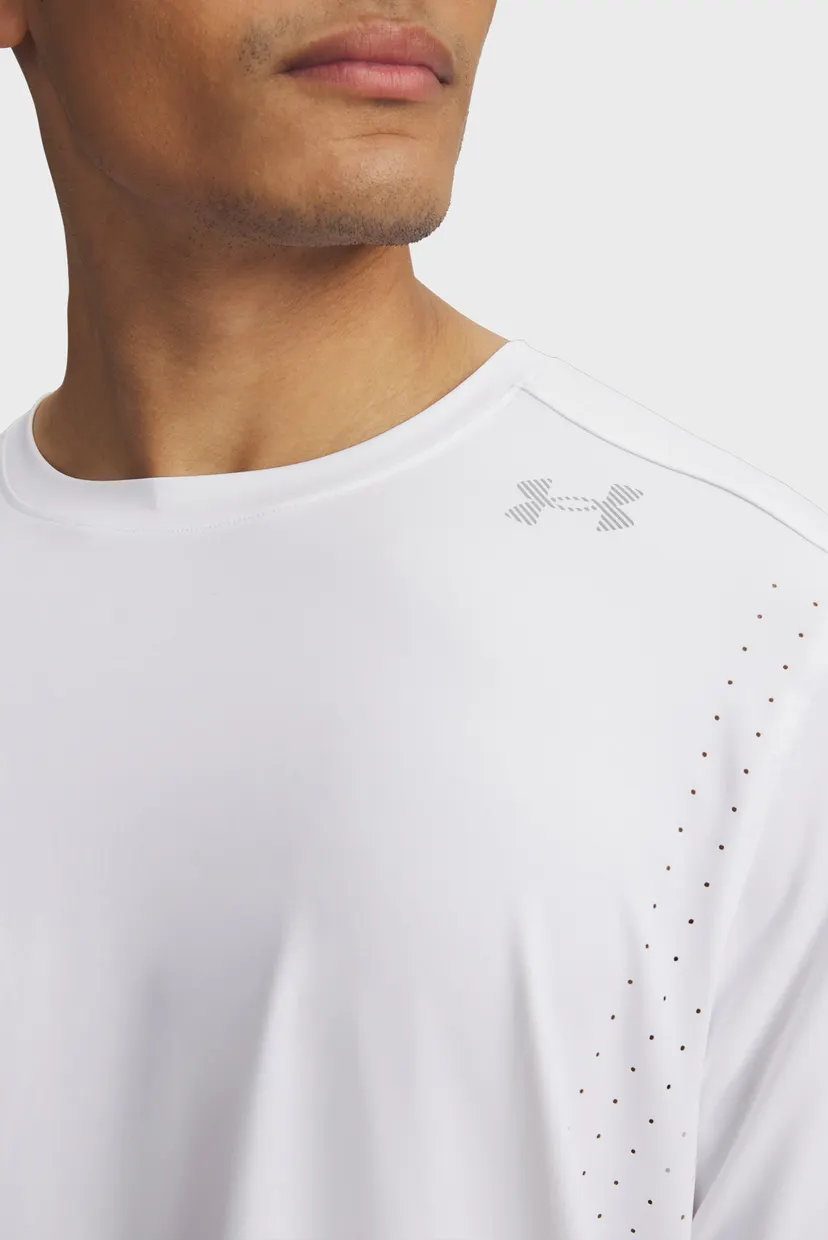 Чоловіча біла футболка UA Velociti Pro Shortsleeve-WHT 3