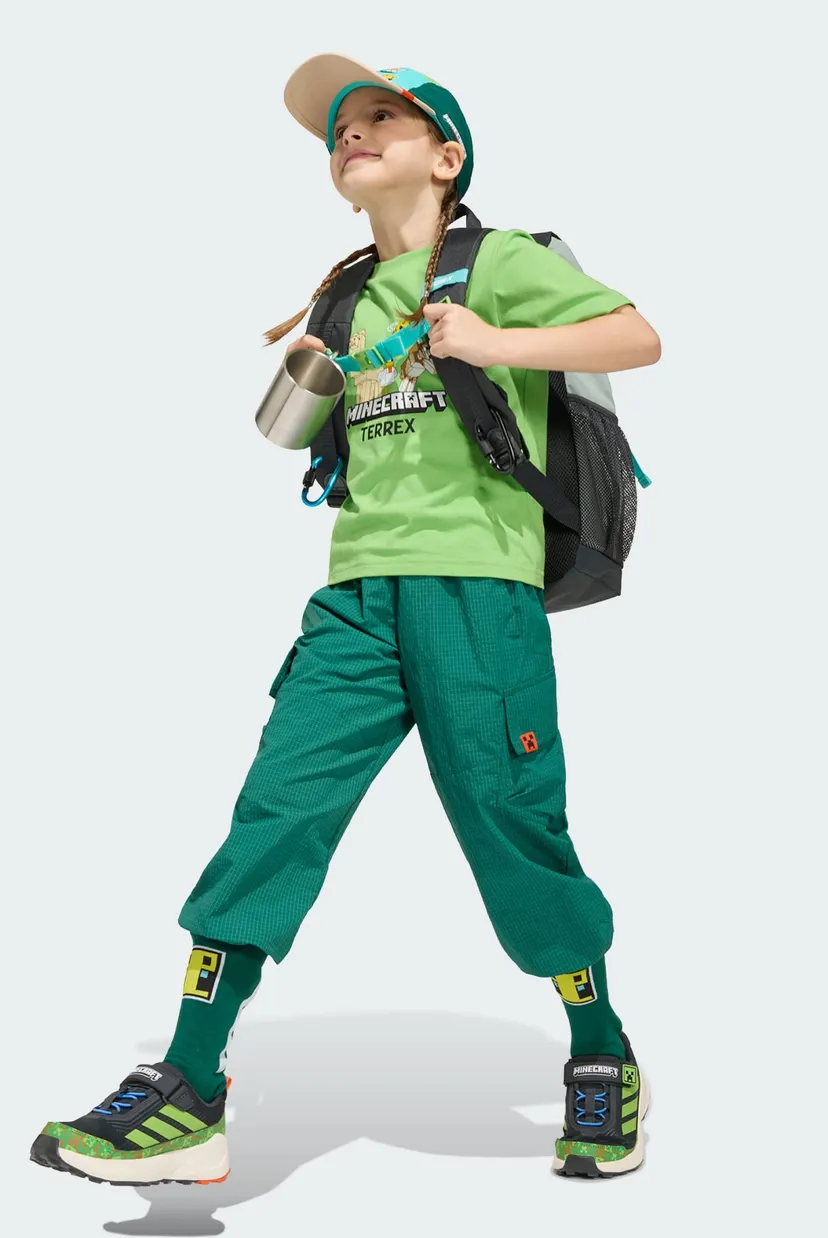 Дитяча зелена футболка Adidas Minecraft Terrex 3
