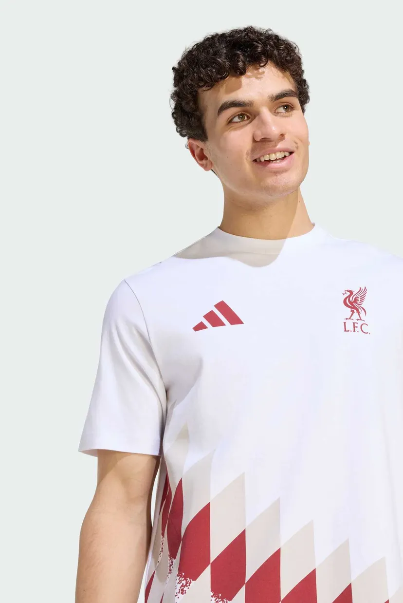 Чоловіча біла футболка з візерунком Liverpool FC Stadium Graphic 4