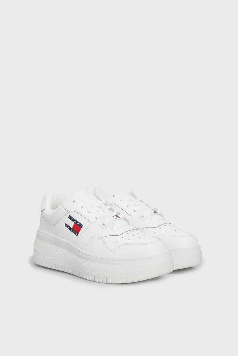 Жіночі білі снікерcи TJW RETRO BASKET FLATFORM ESS 3