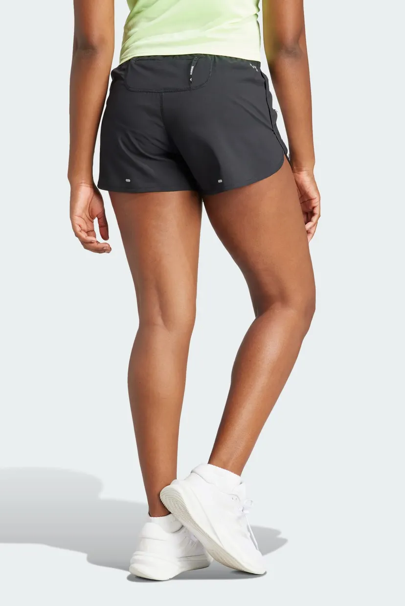 Женские черные шорты Own The Run 3-Stripes 3