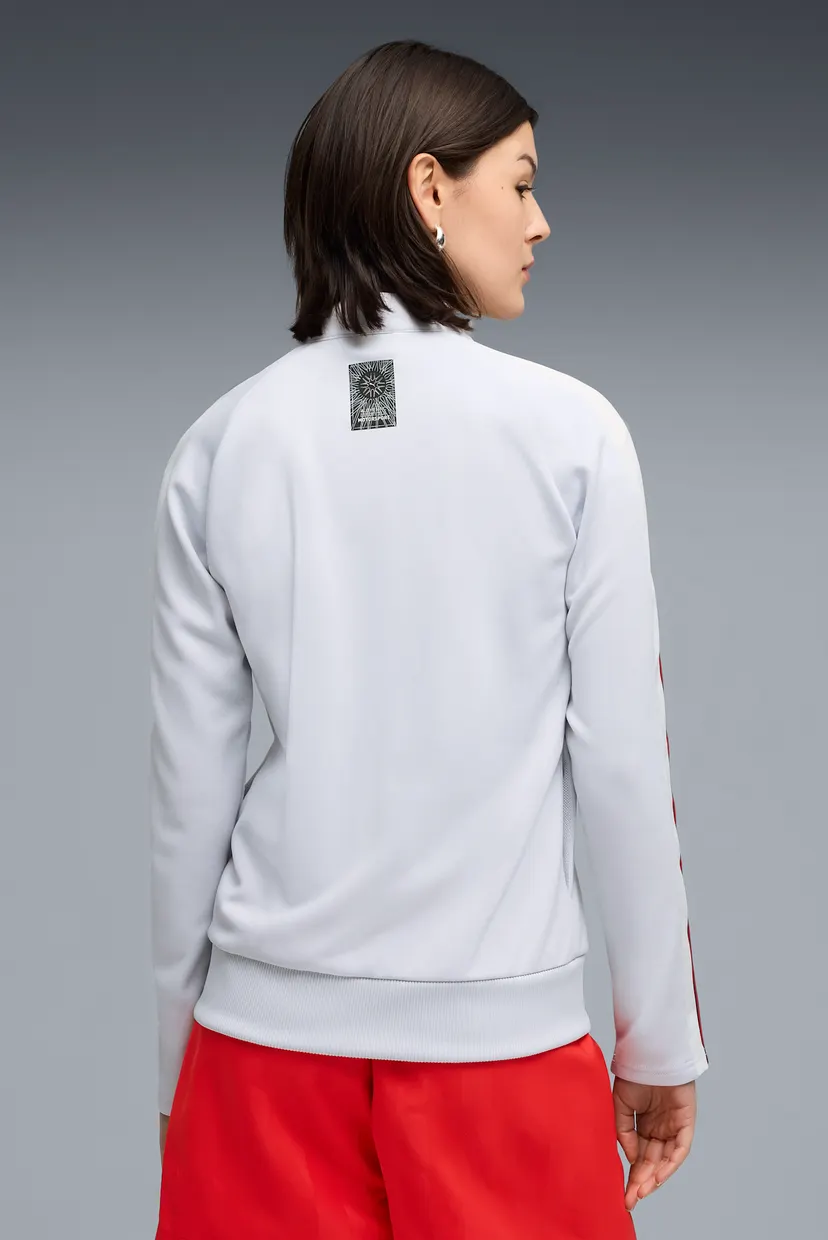 Женская светло-серая спортивная кофта BMW M MOTORSPORT Oversized Jacket Women 3