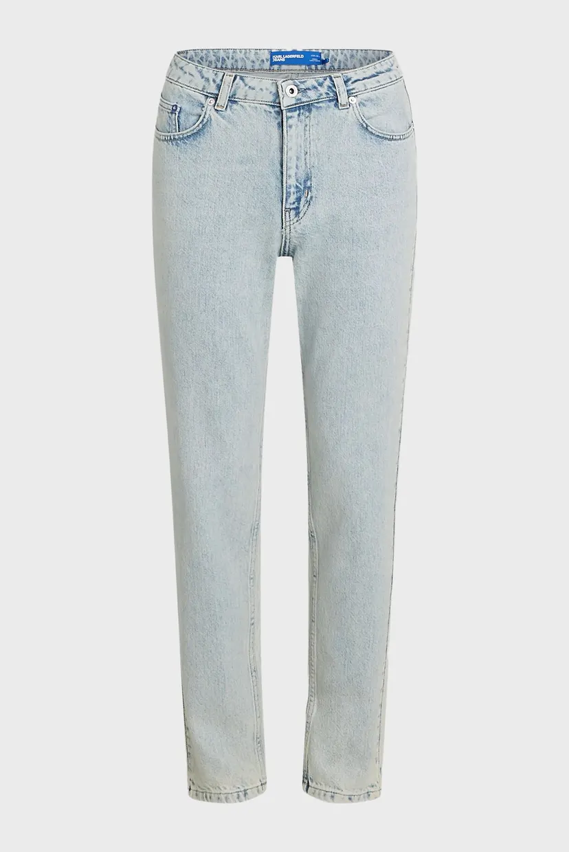 Женские голубые джинсы klj mom denim 5