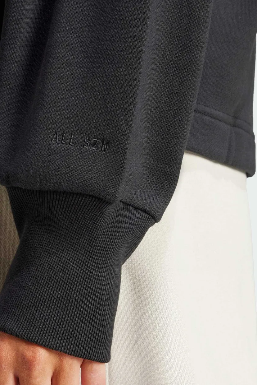 Жіноче чорне худі ALL SZN French Terry Loose 5