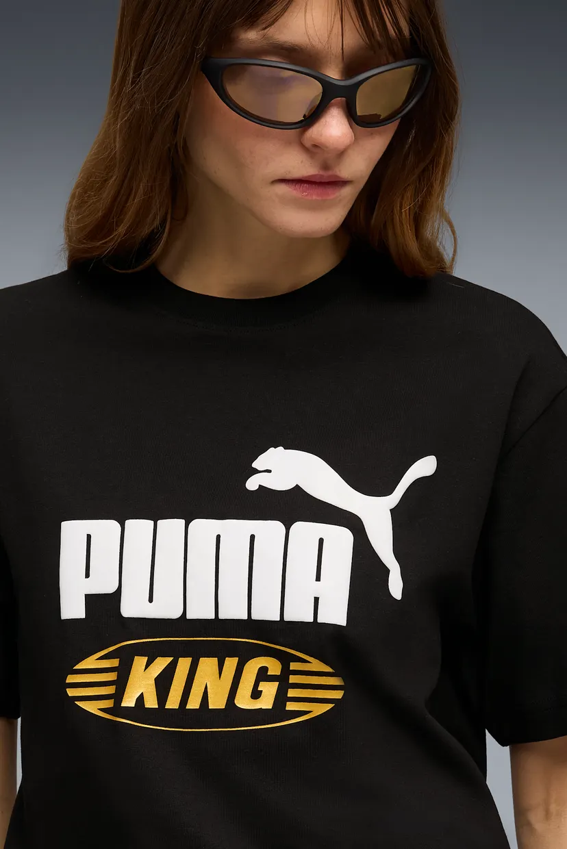 Чорна футболка FUTURE.PUMA.ARCHIVE King Relaxed Tee Unisex (унісекс) 4