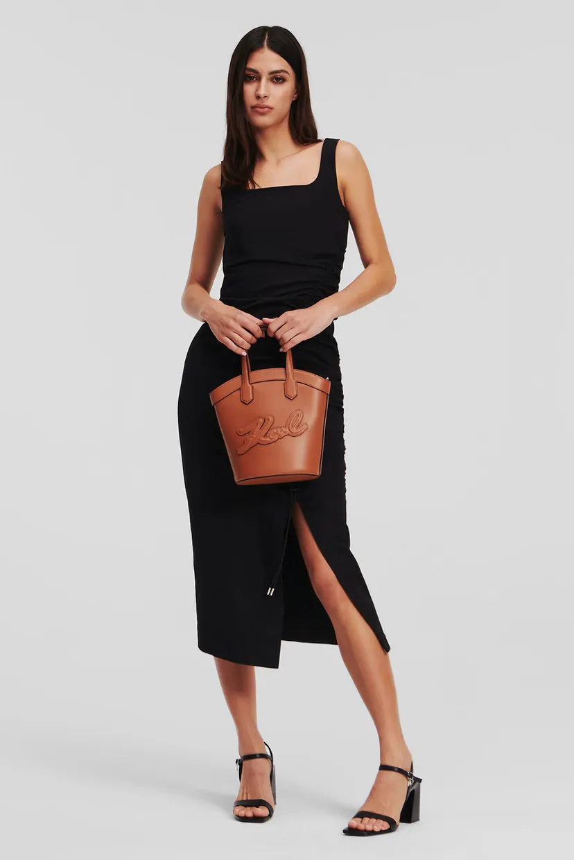 Жіноча чорна сукня GATHERED STRETCH DRESS 3