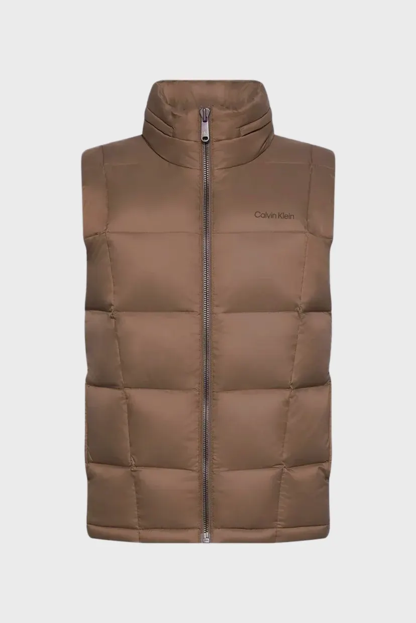 Чоловічий коричневий жилет SVLSS NYLON QUILTED PUFFER VEST 6