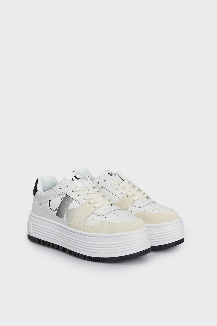 Женские кожаные сникерсы BOLD FLATF LOW LACE MIX NBS SAT 3