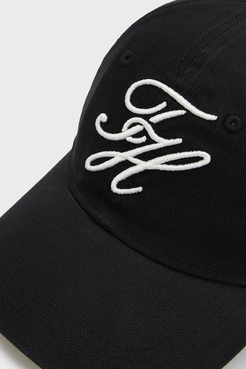 Мужская черная кепка SCRIPT SOFT 6 PANEL 4