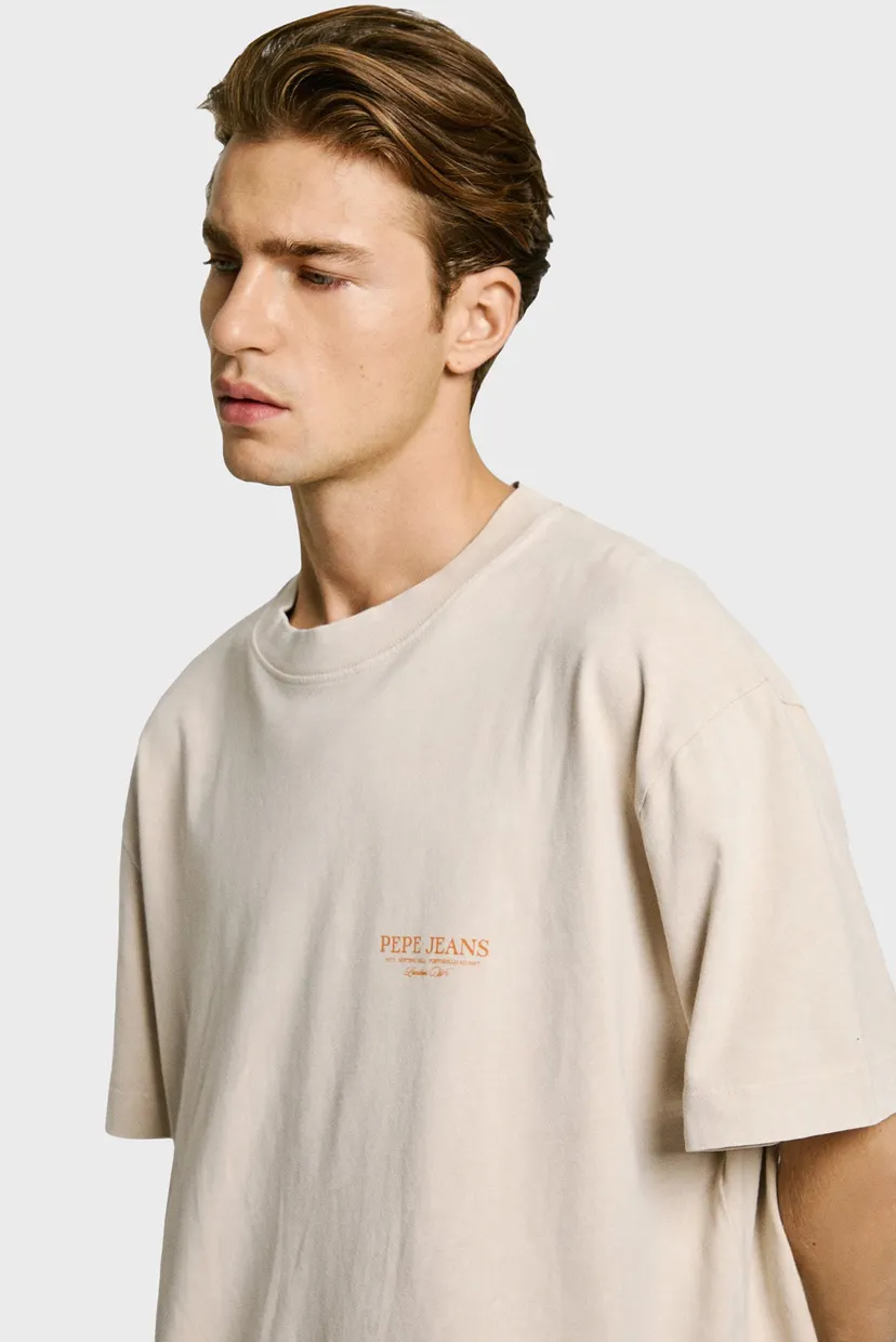 Мужская бежевая футболка DUSTER TEE 4