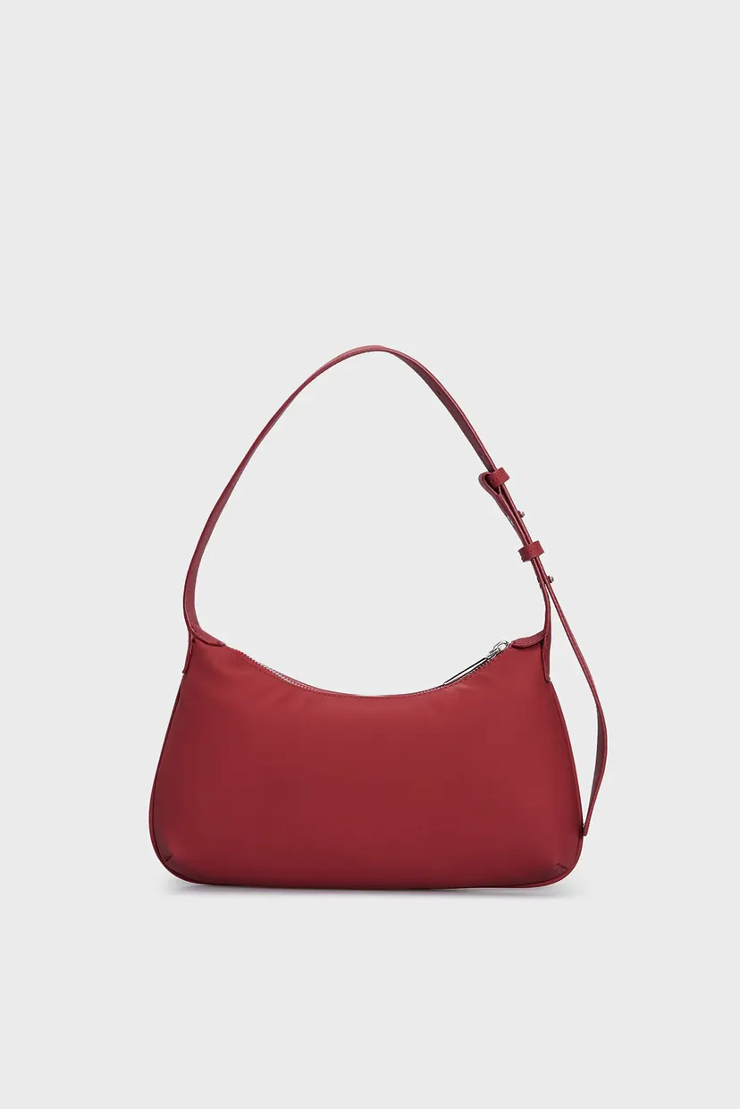 Жіноча бордова сумка CALVIN SOFT SHOULDER BAG 4