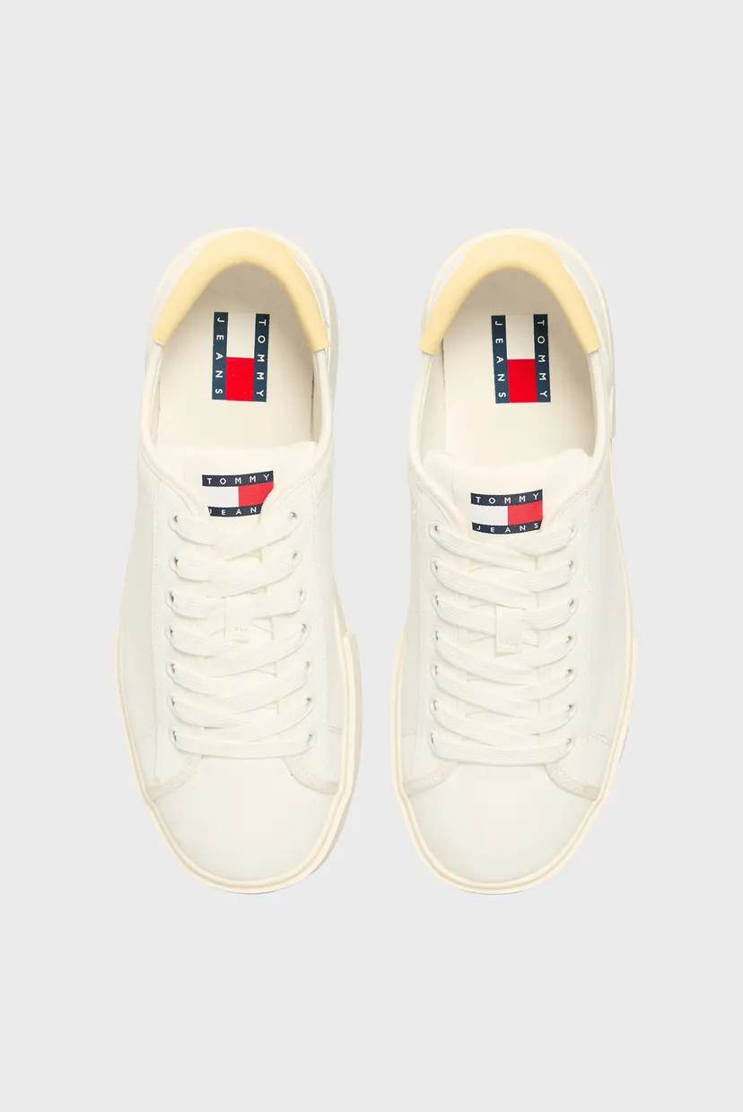 Жіночі білі кеди TJW FLATFORM CANVAS SNEAKER 5