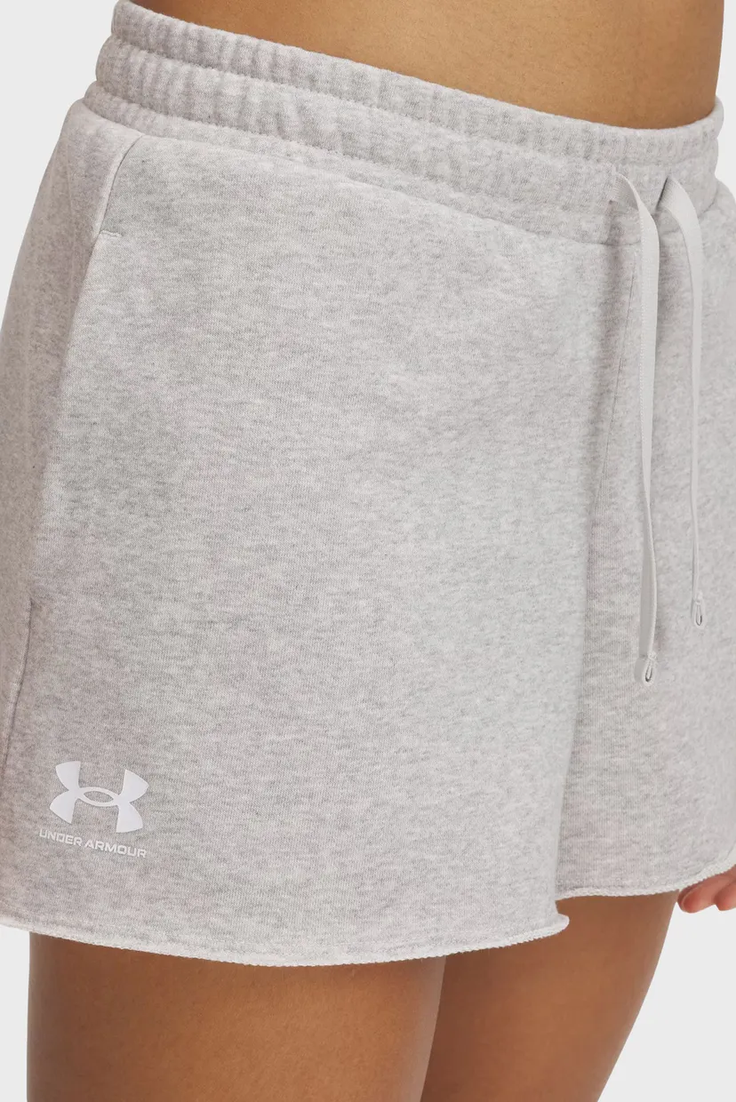 Женские серые шорты UA Rival Terry Short 4