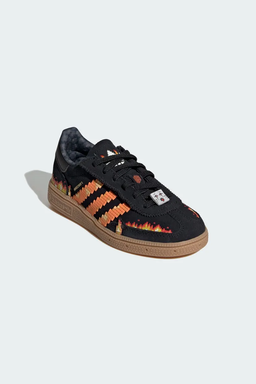 Детские черные сникерсы ADIDAS MINECRAFT HANDBALL SPEZIAL 4