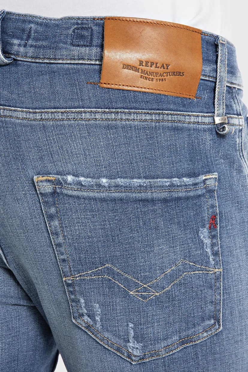 Мужские синие джинсы 7