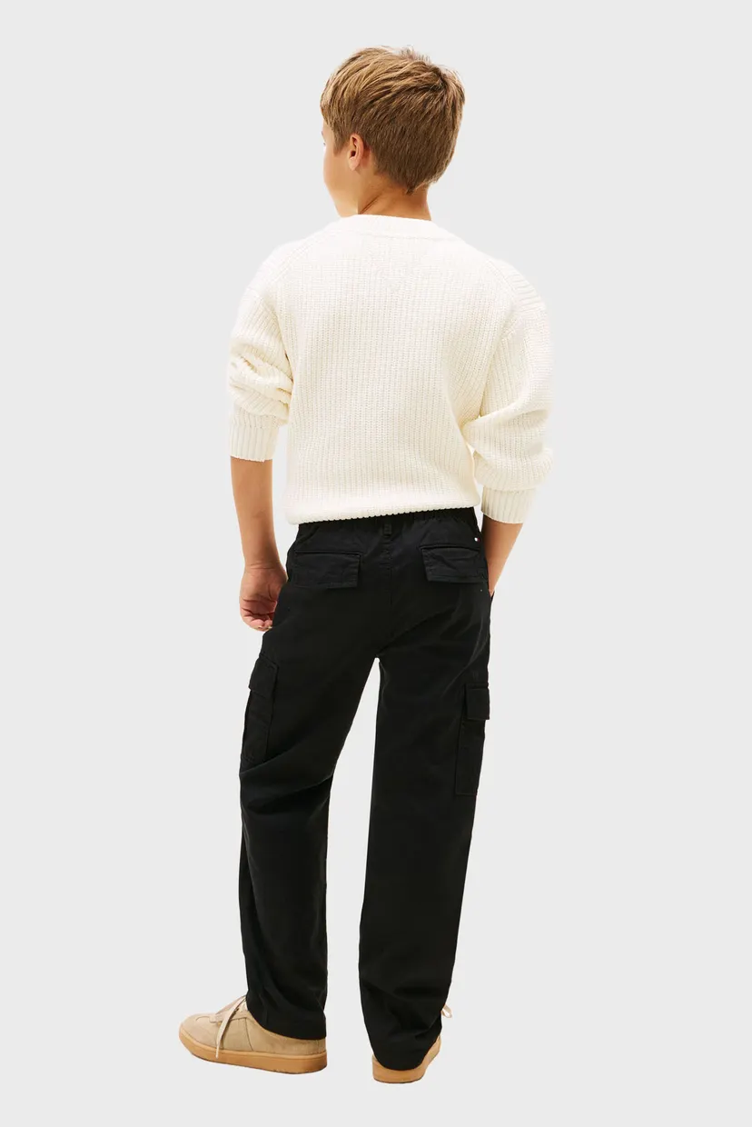 Детские черные брюки TWILL CARGO RELAXED 3