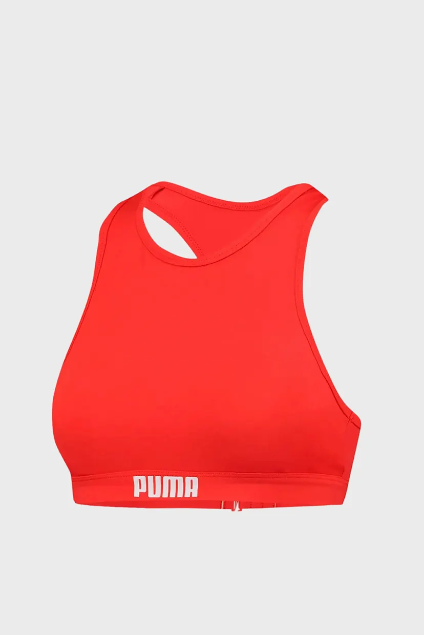 Жіночий червоний топ від купальника PUMA Swim Women Racerback Swim Top 8