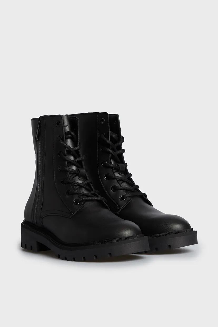 Женские черные ботинки COMBAT MID LACEUP 3