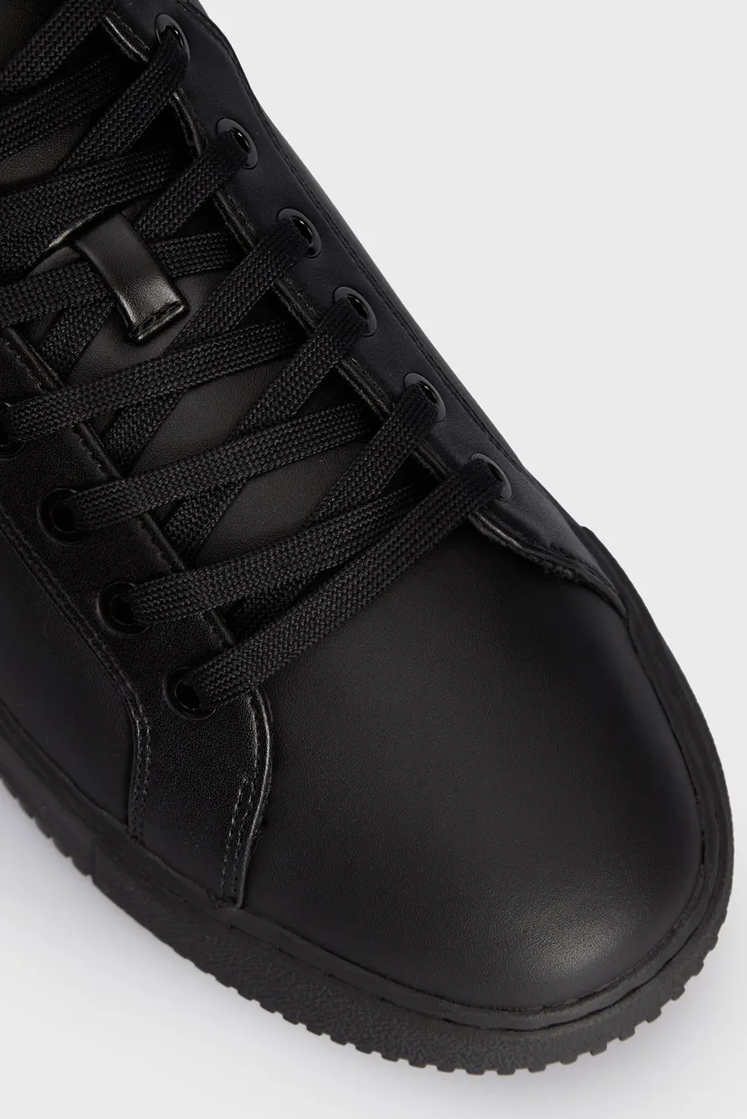 Чоловічі чорні шкіряні кросівки CHUNKY CUPSOLE CLEAN HIGH 4