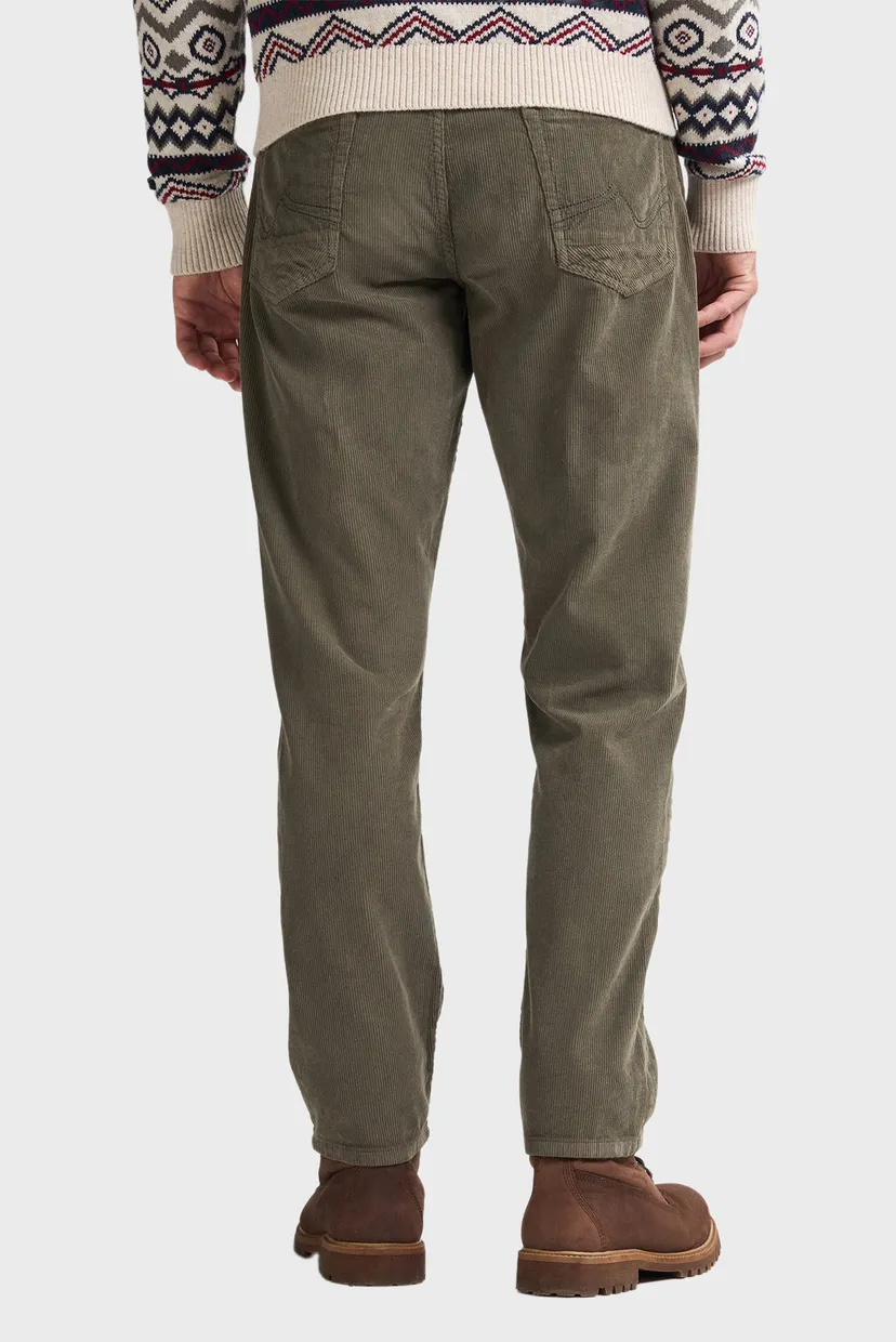 Мужские оливковые вельветовые джинсы Tapered 3