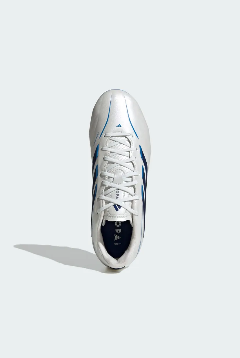 Детские серебристые бутсы Copa Pure IV League Firm Ground Football Kids 4