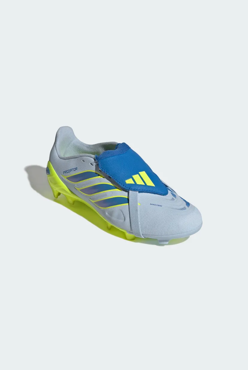 Детские голубые бутсы PREDATOR LEAGUE Fold-Over Tongue Firm Ground Football Kids 4