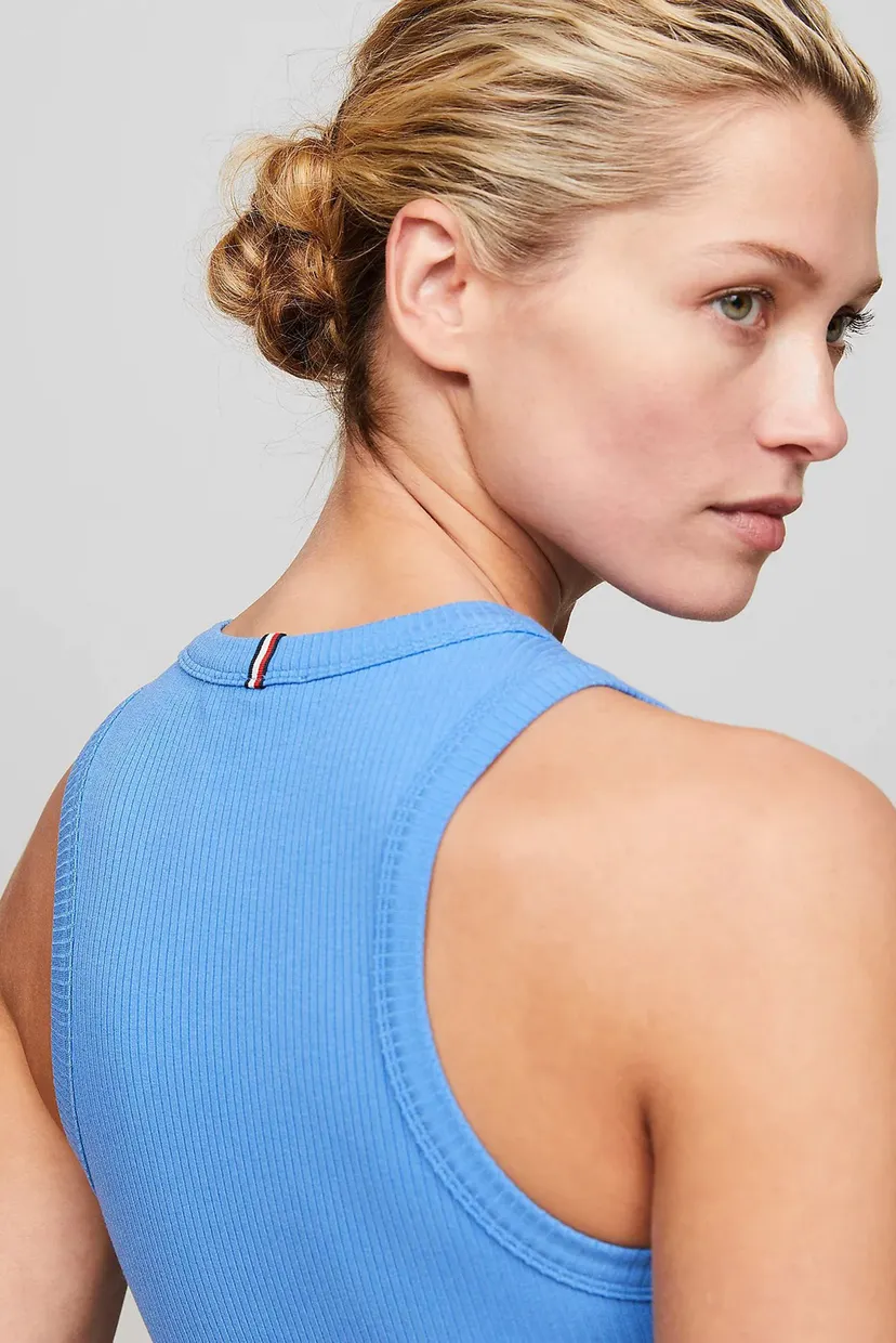 Жіноча блакитна майка SLIM 5X2 RIB TANK TOP NS 5
