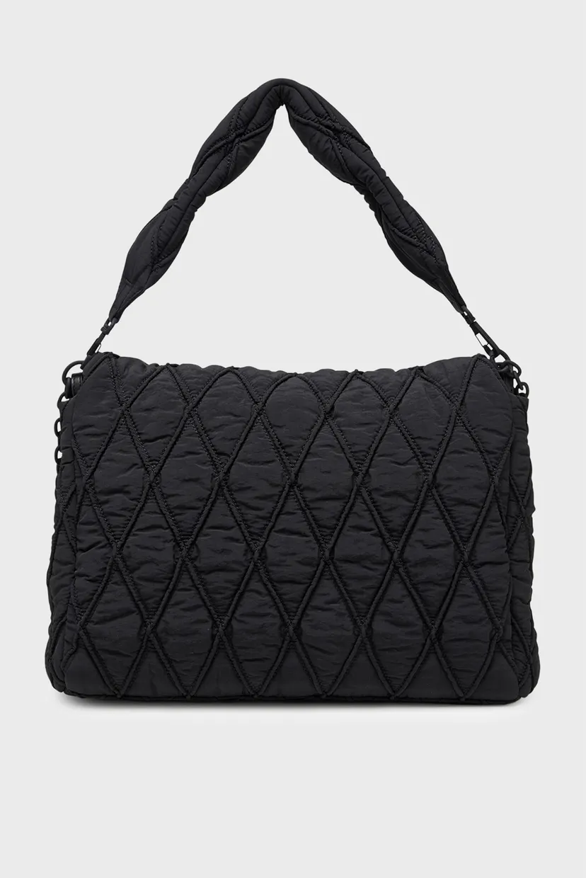 Женская черная джинсовая сумка CHARM-D SHOULDER L SHOULDER BAG 4