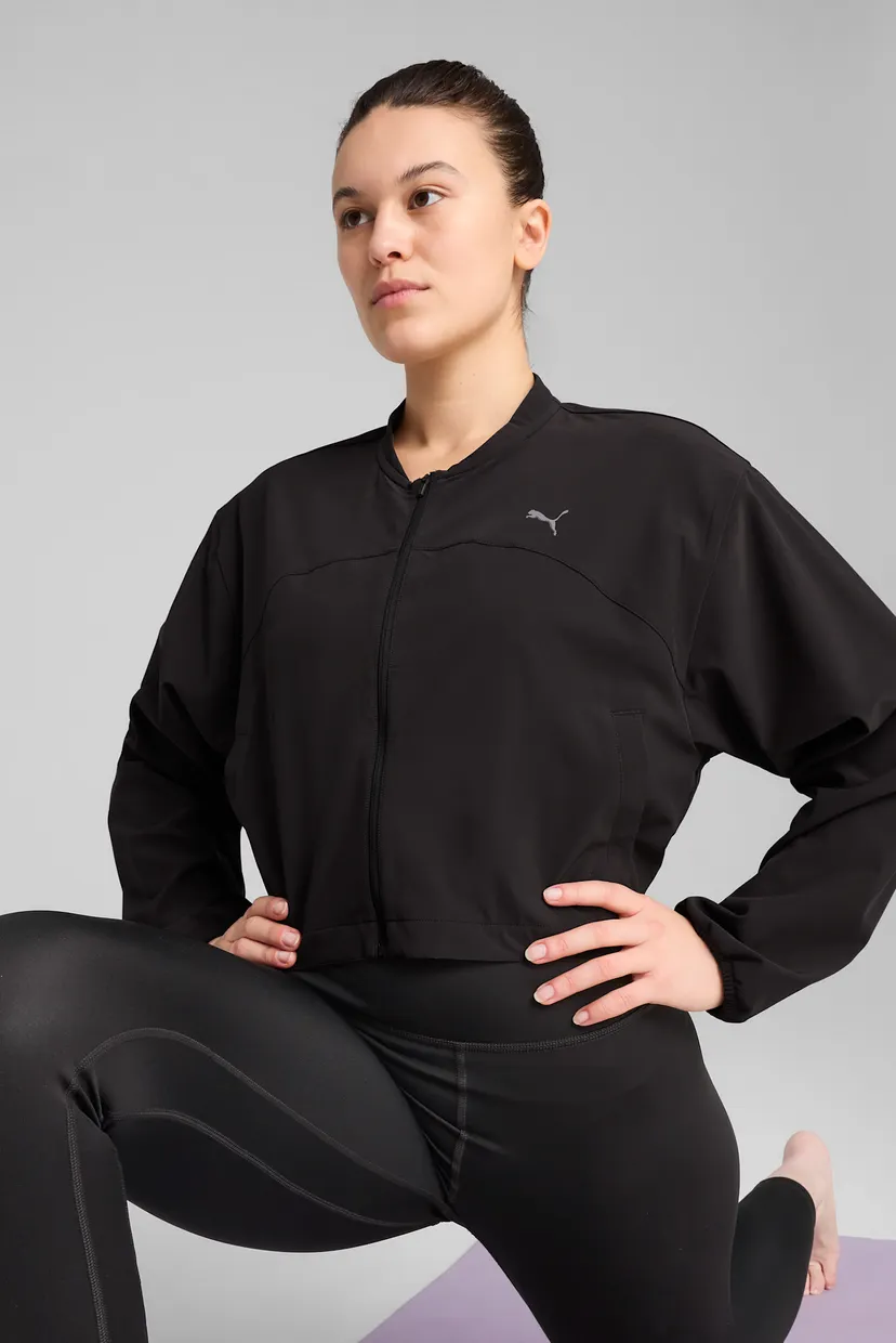 Женская черная спортивная кофта MOVE FASHION Jacket Women PUMA