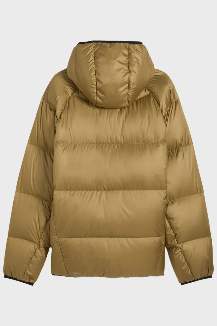 Мужской горчичный пуховик Hooded Down Puffer Jacket Men 5