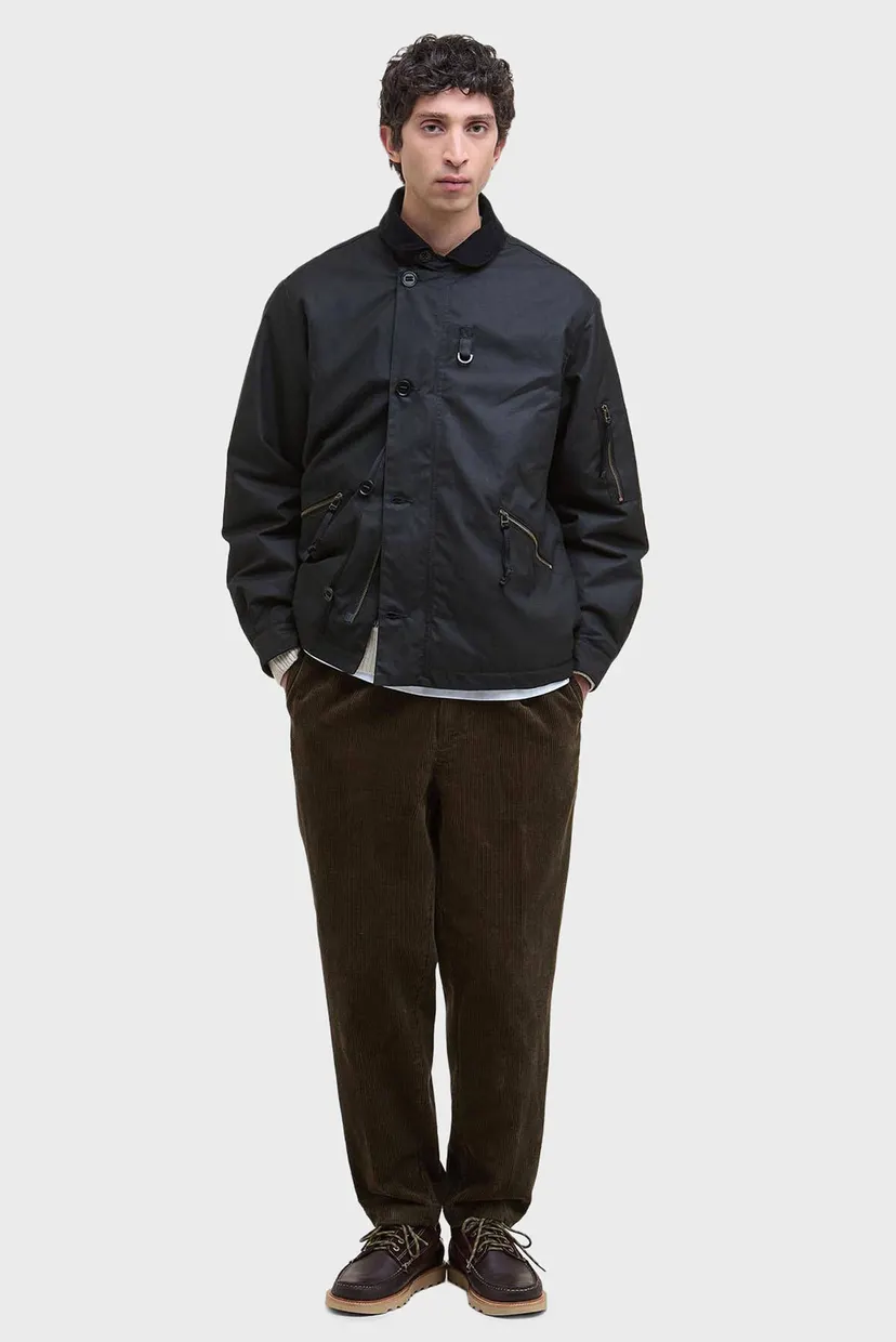 Мужская черная вощеная куртка Barbour MWX2478BK71 — MD-Fashion
