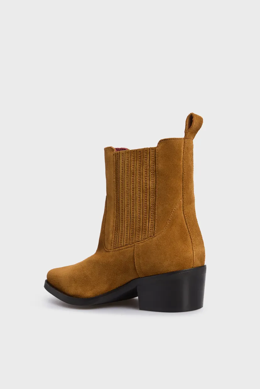 Жіночі руді замшеві ковбойки TH SUEDE COWBOY BOOT 5