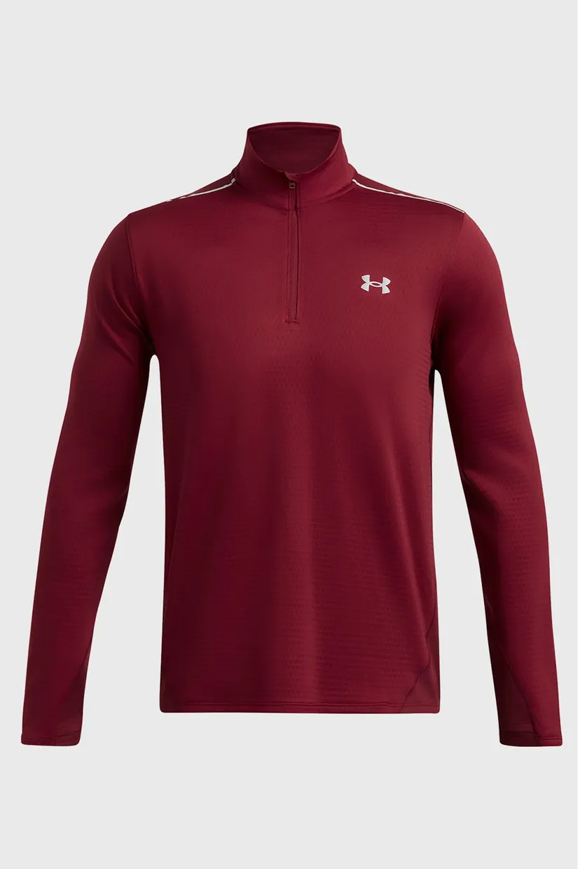 Мужская бордовая спортивная кофта UA Vanish CW 1/4 Zip 4