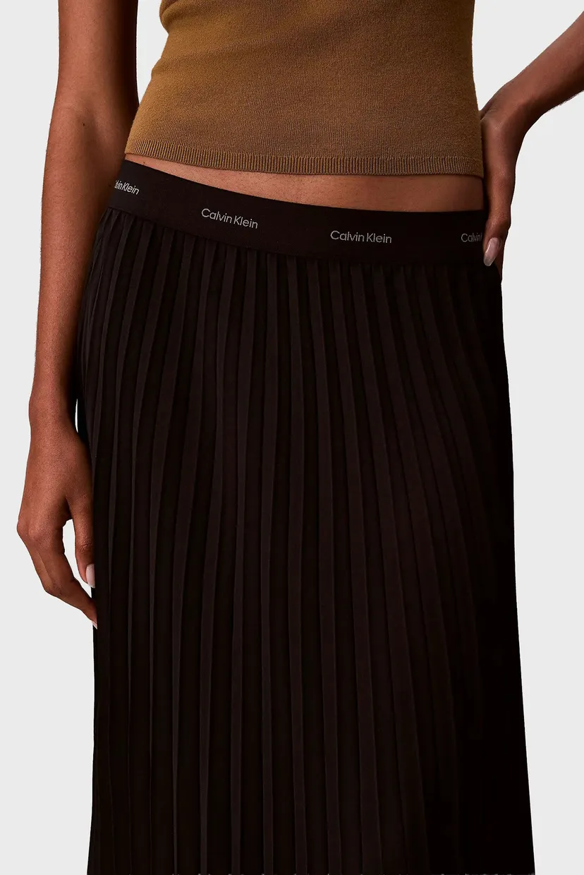 Жіноча чорна плісирована спідниця PLEATED 5
