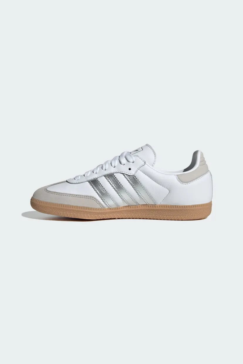 Женские белые кожаные сникерсы Samba OG 6