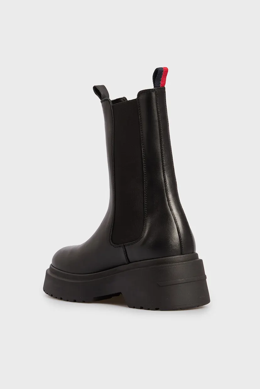 Жіночі чорні шкіряні челсі TJW CHUNKY CHELSEA 5