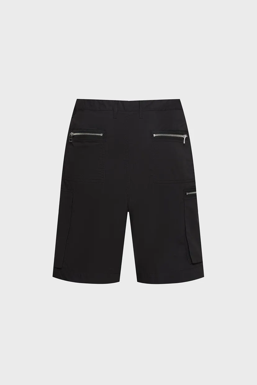 Мужские черные шорты POPLIN ZIP CARGO 4