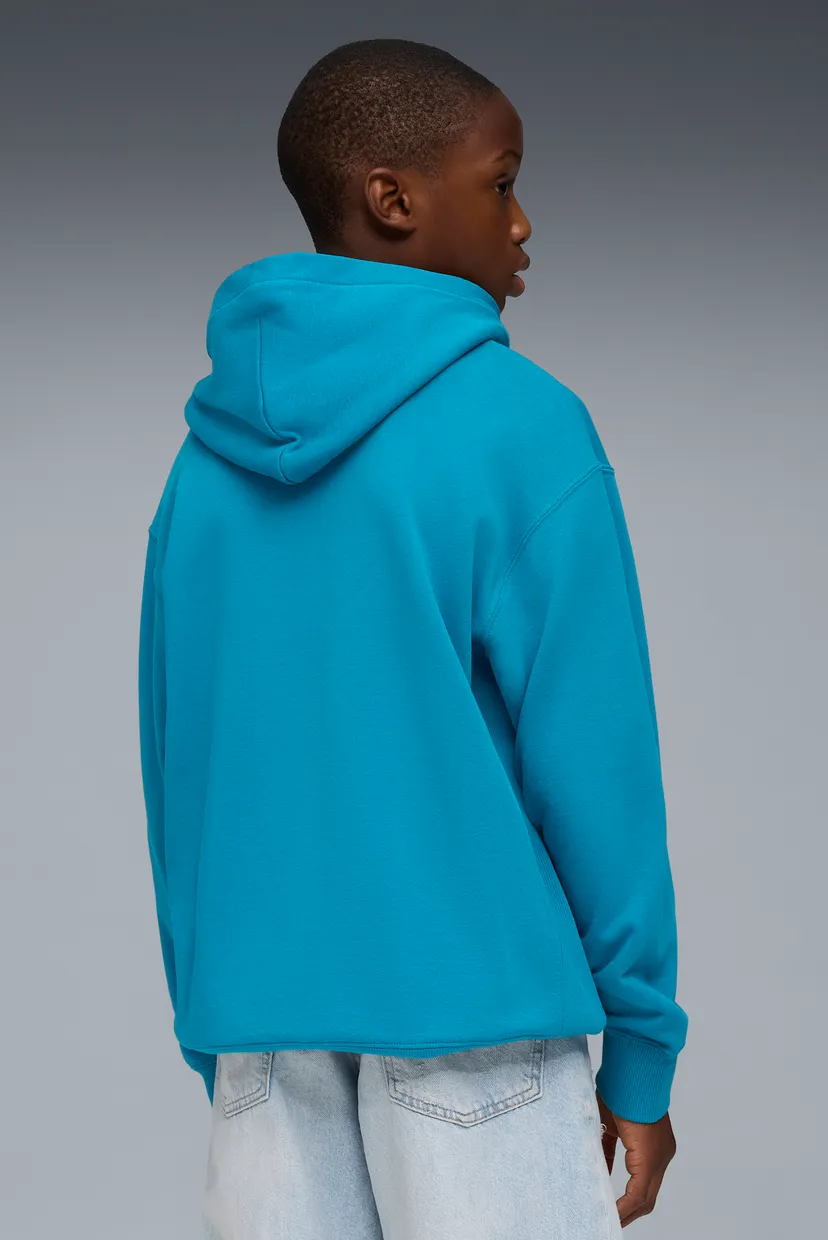 Детское синее худи Wardrobe Essentials Relaxed Hoodie Youth 3