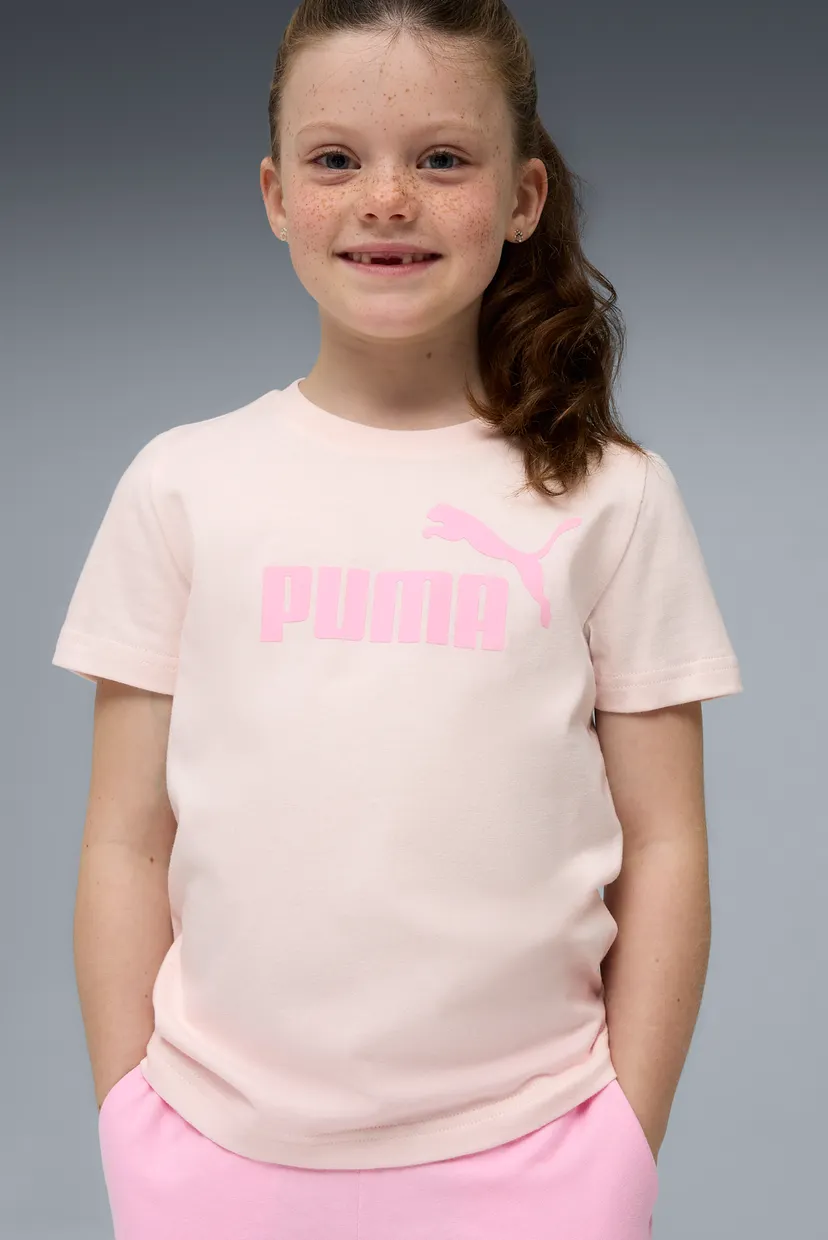 Дитячий рожевий комплект одягу (футболка, шорти) Essentials No.1 Logo Tee and Shorts Set Kids 3