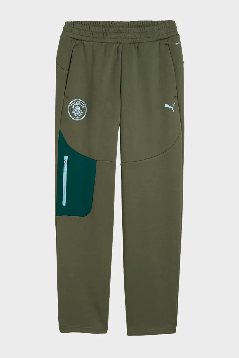 Мужские оливковые спортивные брюки Manchester City PUMATECH Sweatpants Men 4