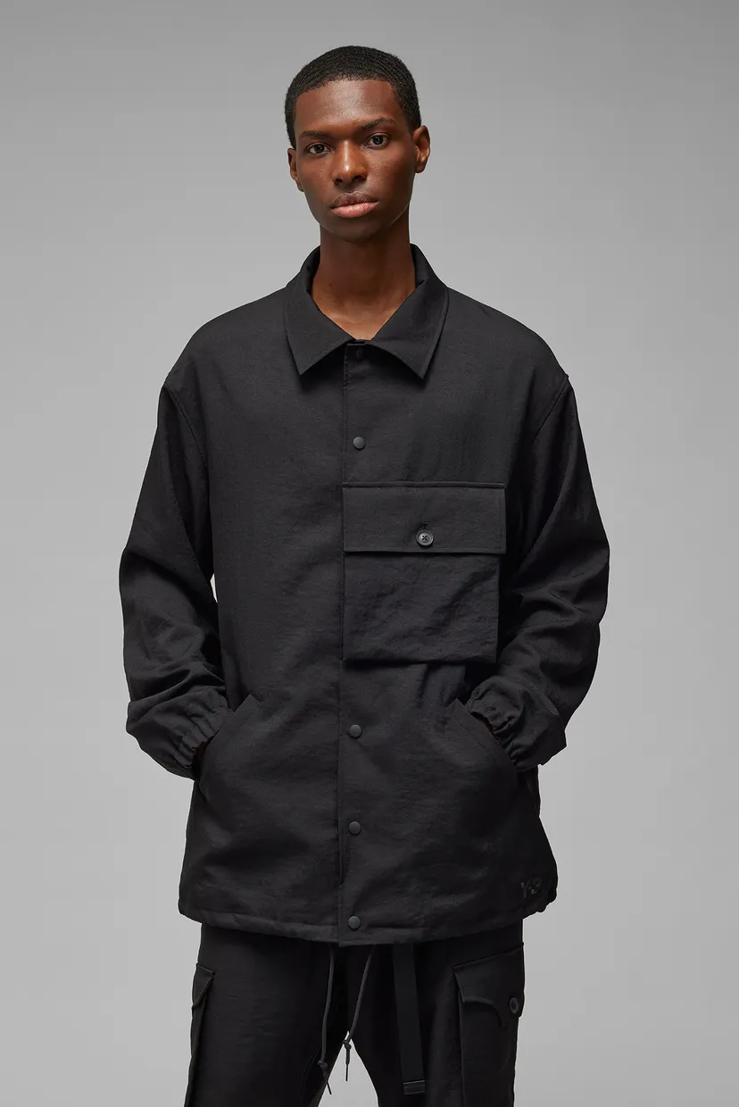Чоловіча чорна вітровка Y-3 Sport Uniform Coach adidas IN8703 — MD