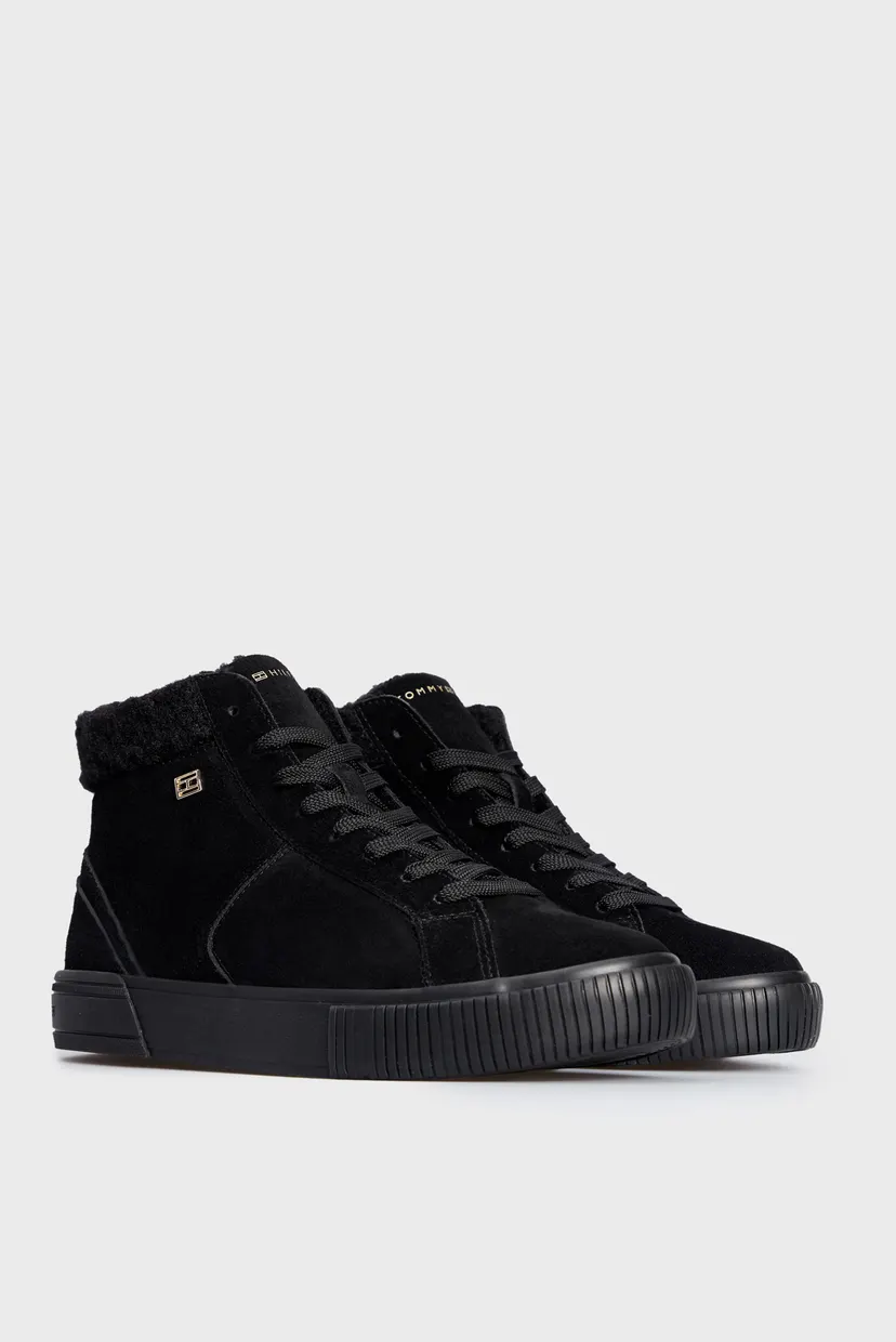Женские черные замшевые кроссовки VULC SUEDE SNEAKER HI 3