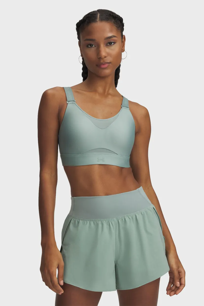 Женский мятный топ UA Infinity High 2.0 Bra 6