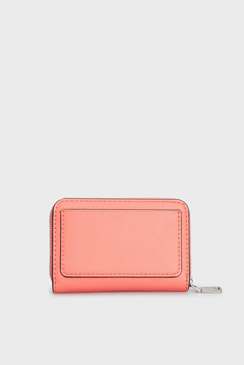 Женский коралловый кошелек SCULPTED MED ZIP AROUND MONO 4