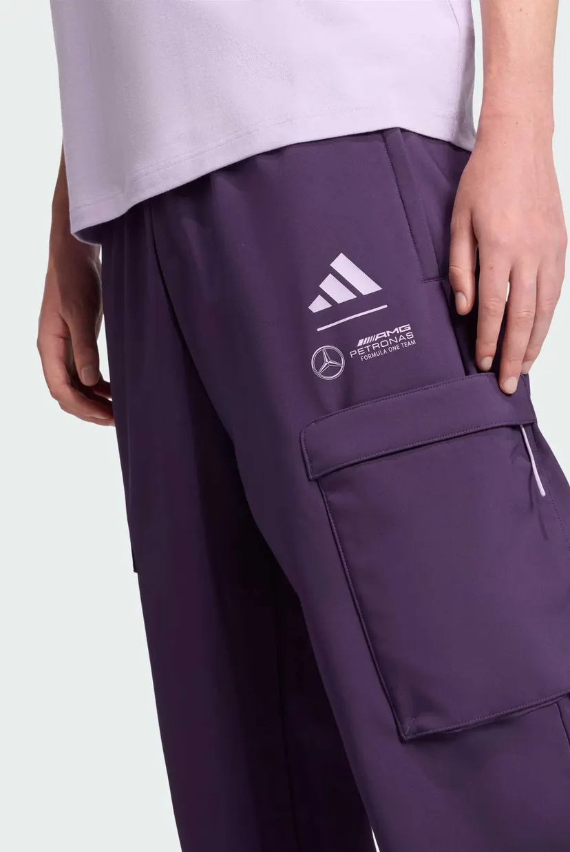 Мужские фиолетовые спортивные брюки Mercedes - AMG Petronas Formula One Team Premium Woven 4
