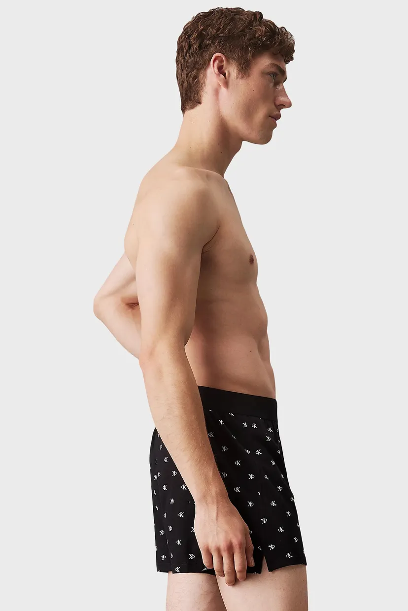 Чоловічі чорні труси з візерунком BOXER SLIM 3