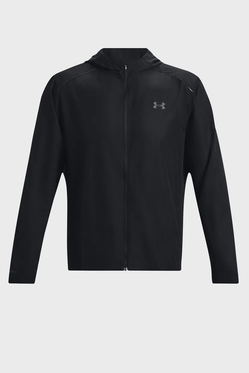 Чоловіча чорна вітровка UA STORM RUN HOODED JACKET 5